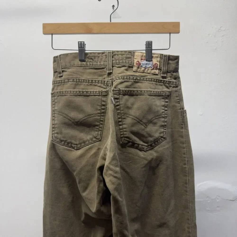 Vintage 90s Levi's Silvertab Baggy Jeans Faded Green